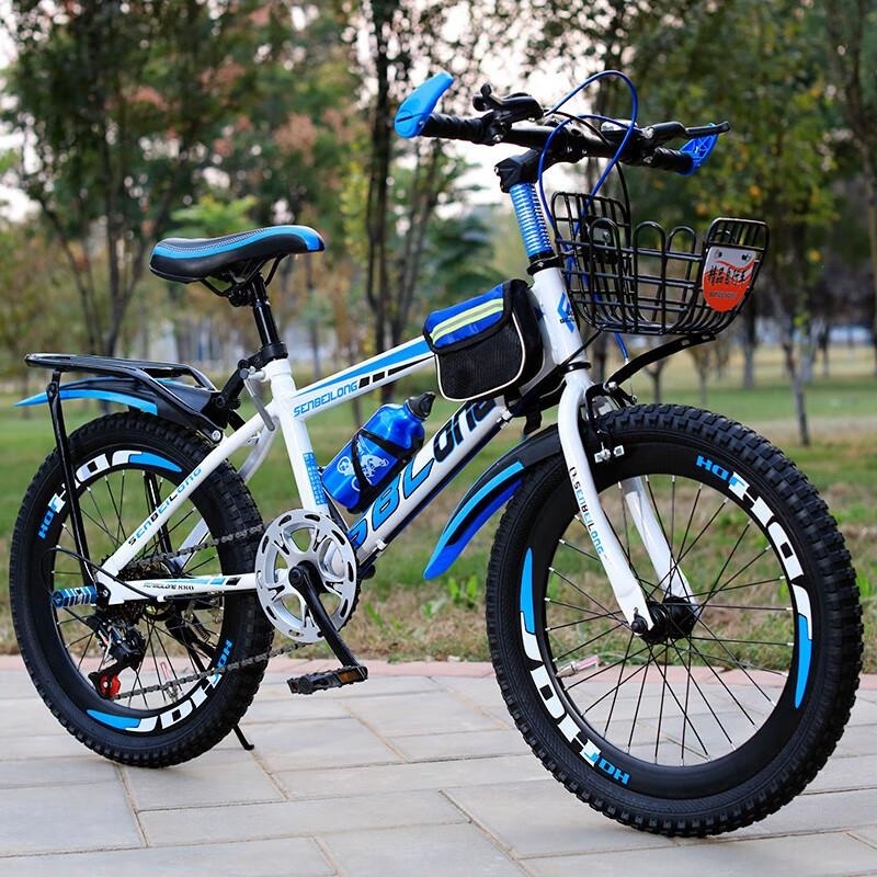 新款山地自行车成人儿童通用男女款20 22 24 26寸可选变单速高清大图