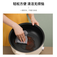 龙的(longde)电煮锅多用途锅家用多功能5L大容量煎烤电热锅电炒锅不粘烤锅 LD-HG513A 电火锅