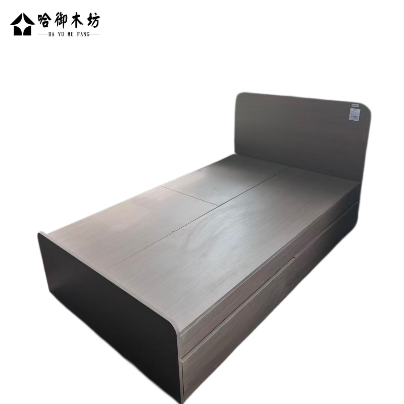 哈御木坊板式单人床1200*2000*400mm张高清大图