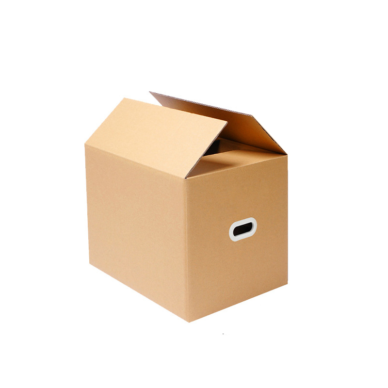 搬家纸箱[塑料扣手60*40*50cm、5个装]加厚加硬高清大图