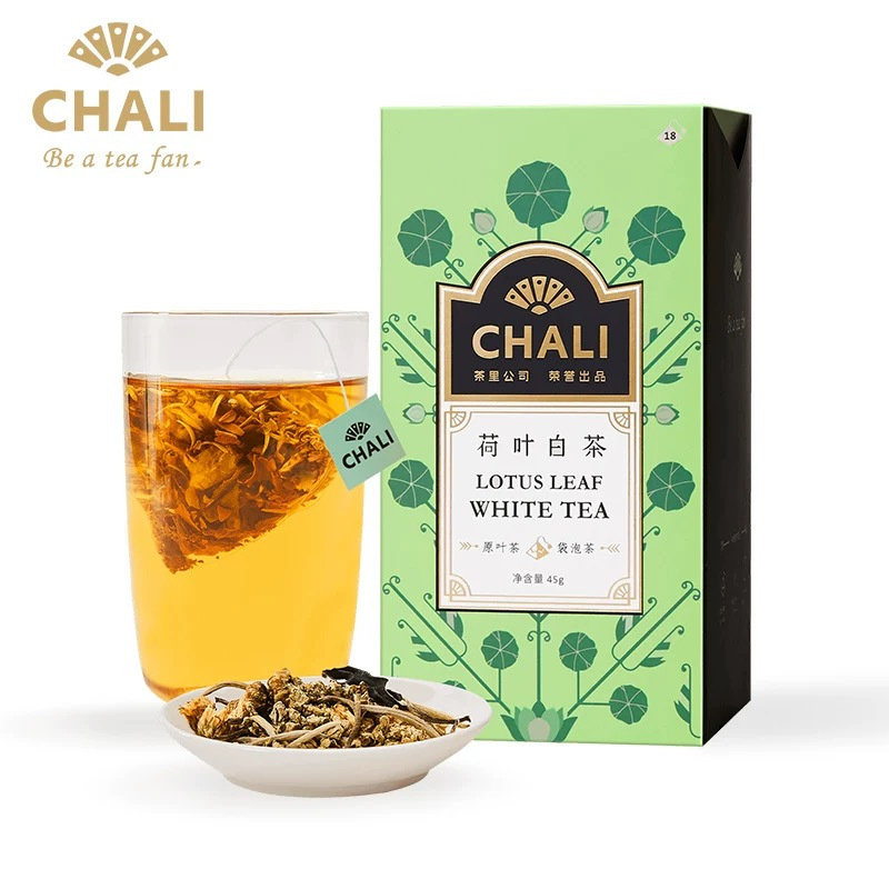 茶里(CHALI)荷叶白茶盒装45g