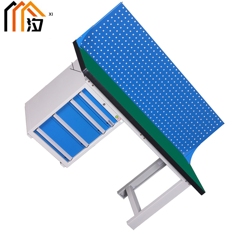 汐防静电钳工工作台 钳工桌150cm张高清大图