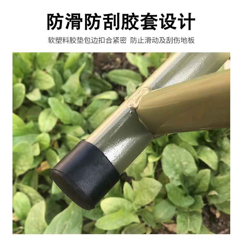 瞭烽 折叠凳马扎家用户外便携椅钓鱼露营休闲板凳排队神器扁管特大号马扎 LF-077S003高清大图