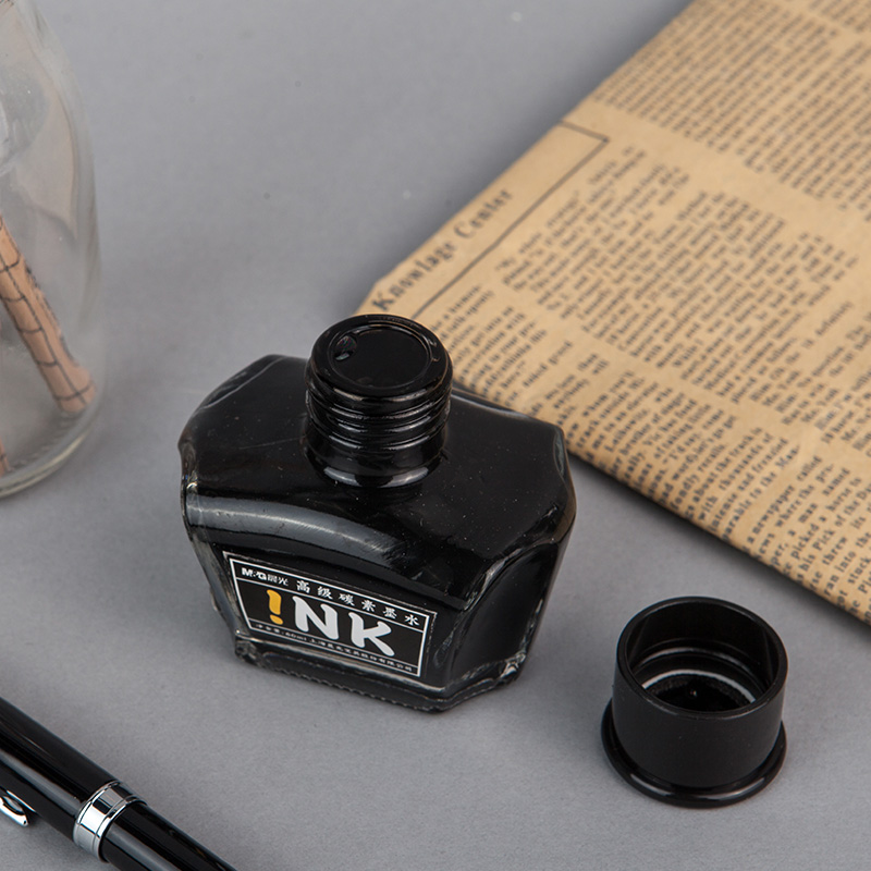 晨光高级碳素墨水AICW9001黑60ml 5支装高清大图