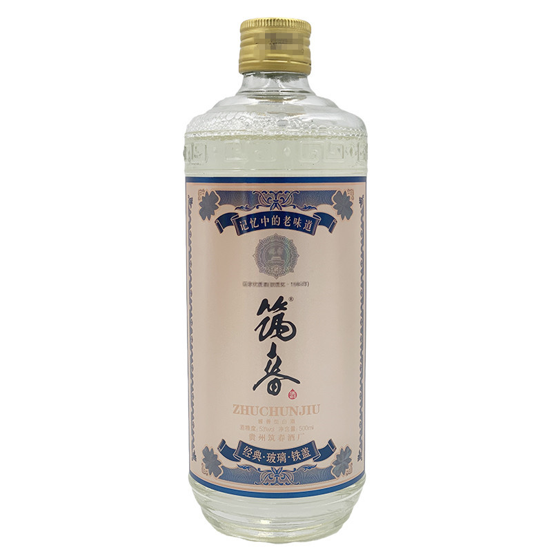 筑春酒 53度 筑春 玻璃瓶 经典铁盖 500mlx1瓶