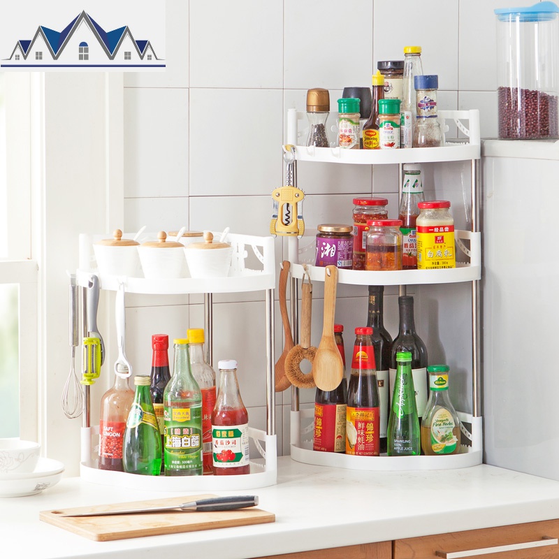 多层不锈钢置物架落地储物架收纳架厨房调味料整理架调料架_9_403高清大图