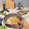 AMERCOOK阿尔菲塔麦饭石炒锅不粘锅32cm 家用炒菜锅平底锅加厚深煎锅带可视锅盖 燃气灶电磁炉通用锅具 咖啡色