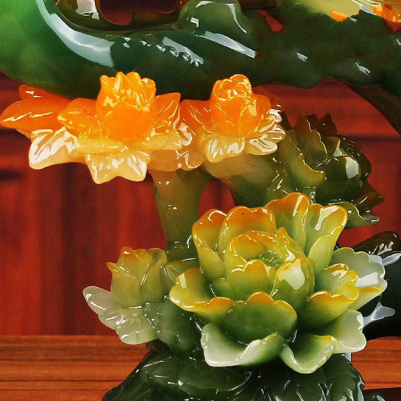 家柏饰corated富贵如意摆件玉如意大号家居客厅玄关装饰品乔迁新居