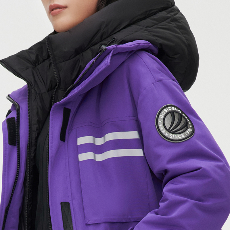 波司登女士经典极寒系列工装风防护鹅绒加厚休闲舒适保暖羽绒服