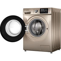 美的（Midea）MD100-1453DG 洗烘一体全自动 滚筒变频家用洗衣机 桶自洁 空气10公斤大容量静音节能 金色