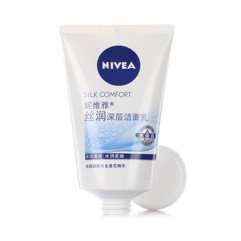 妮维雅(NIVEA)丝润深层洁面乳100g 补水保湿 新老包装随机发 洗面奶高清大图