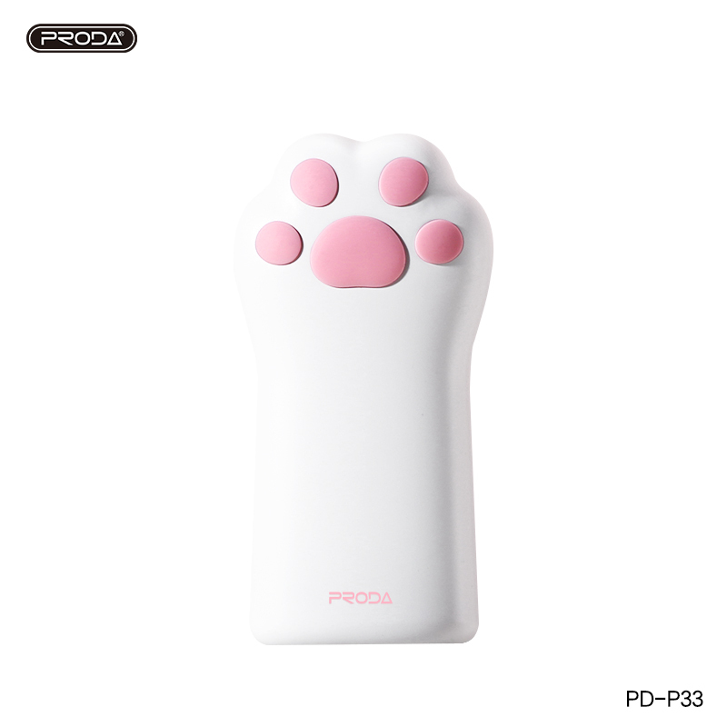 REMAX睿量 PRODA 猫爪移动电源 PD-P33 5000mAh 充电宝 黑色