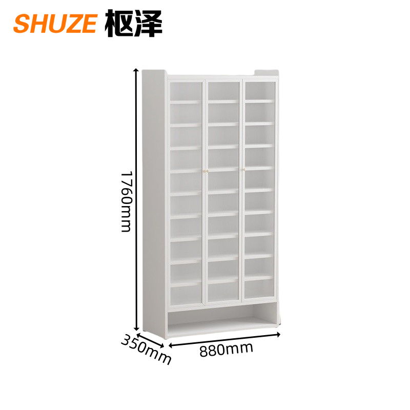 枢泽 多层鞋柜 3门11层 个高清大图