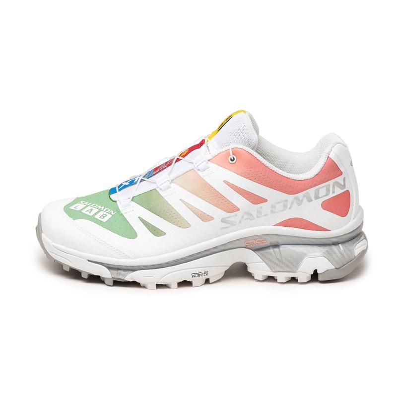 SALOMON 男女新款XT-4 OG 轻便透气减震防滑户外休闲机能风徒步越野跑鞋 White_/_Green_Ash_/_Coral 46