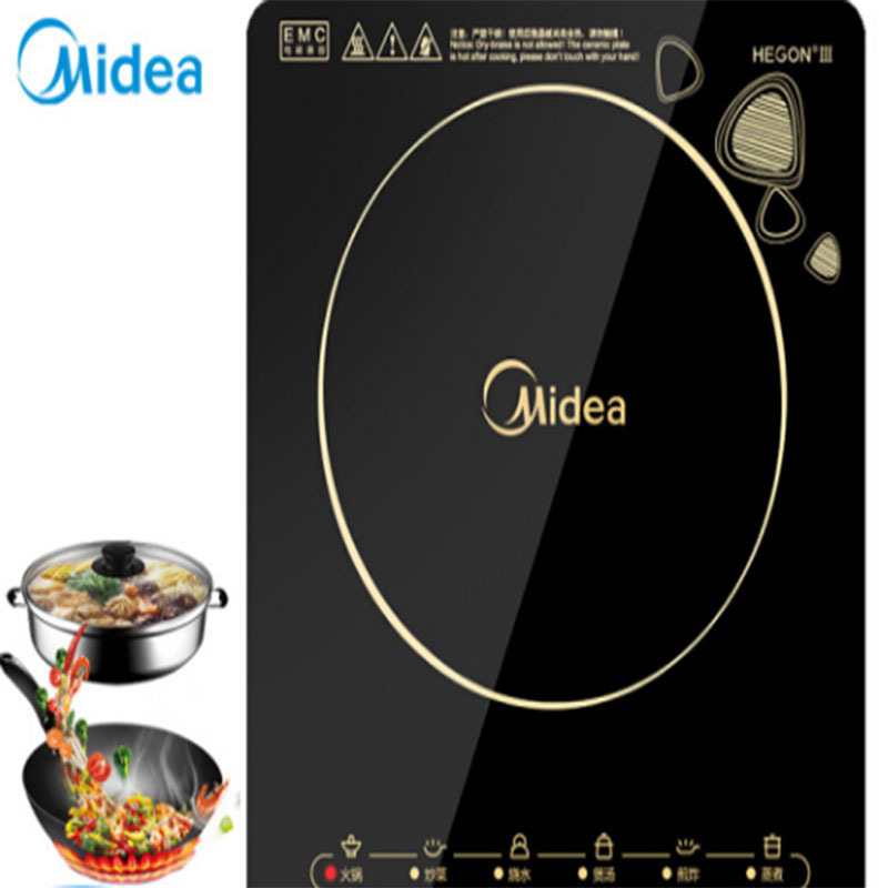 LTSM 美的(Midea)电磁炉 触控按键 黑晶面板 八档火力 一键爆炒 定时功能 C21-WK2102