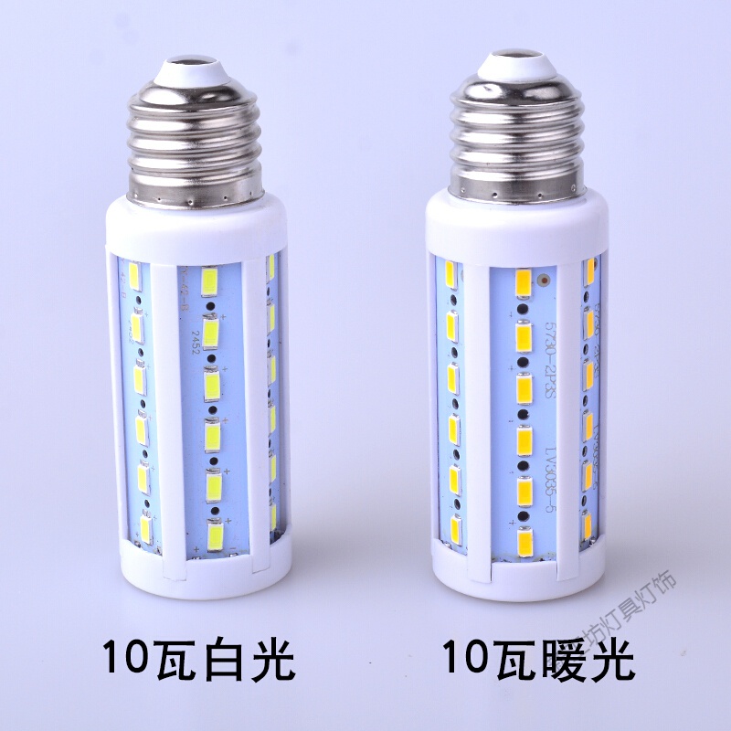 苏宁放心购 LED玉米灯泡 7瓦 9瓦 12瓦 16瓦三色调光螺口灯泡 E14 E27光头强节能灯高清大图