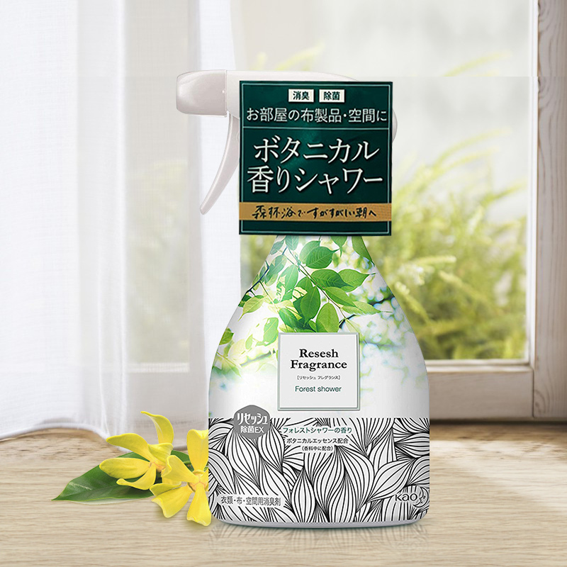 [持续留香]花王(KAO) 衣物除味喷剂 空气清新剂 EX除菌防臭 洋甘菊香 370ml