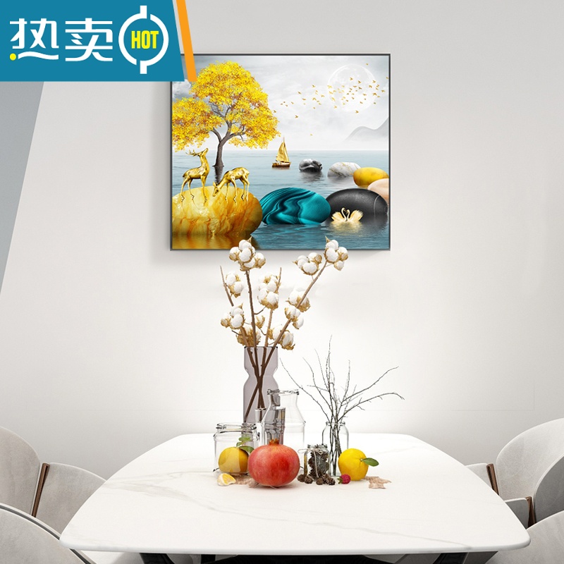 敬平电表箱装饰画现代简约免打孔轻奢客厅电闸箱墙画遮挡画配电箱挂画装饰画高清大图