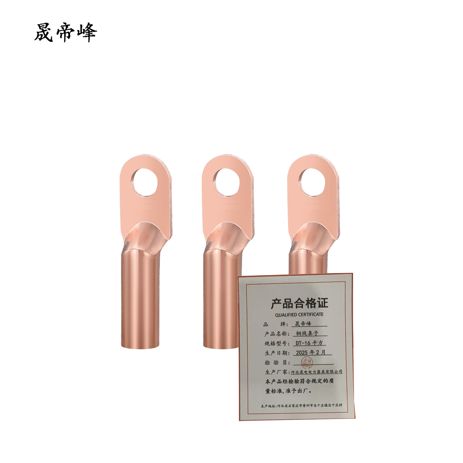 晟帝峰 铜线鼻子 DT-16平方 只高清大图