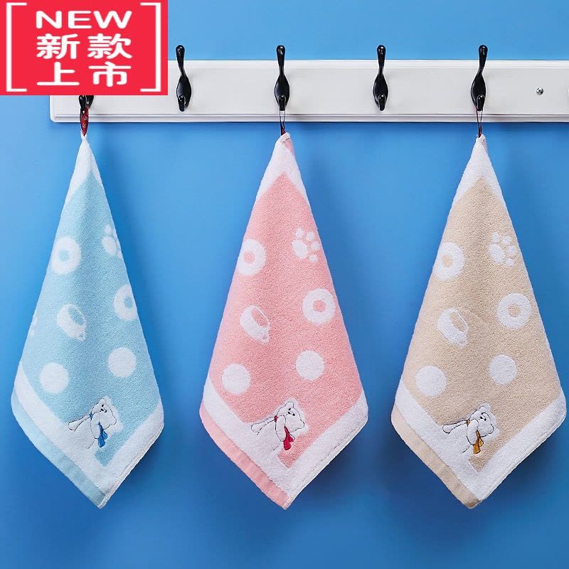 可莉允儿童毛巾卡通可爱柔软吸水方巾小孩男女学生擦脸洗面巾图片