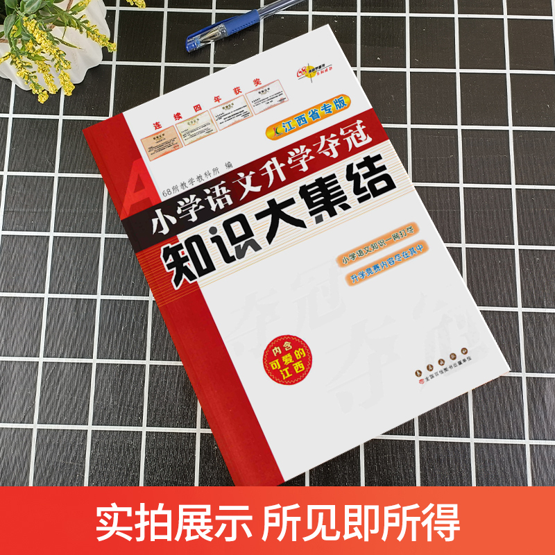 知识大集结[江西专版] 小学通用 [正版]江西专版2024新版江西省小学语文升学夺冠知识大集结 小学语文基础知识大全小升