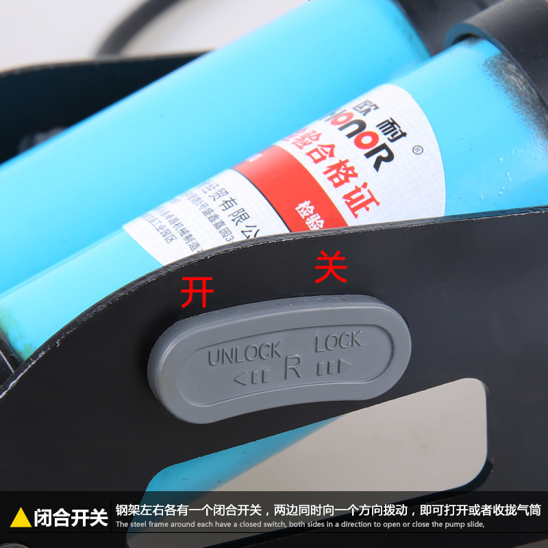 车载打气筒高压便携式脚踏双管打气筒汽车脚踏便携充气泵