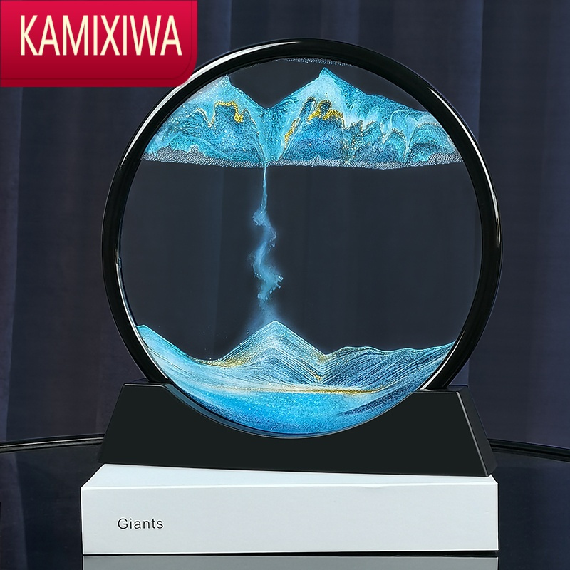 kamixiwa创意沙漏摆件居客厅卧室流沙画酒柜电视柜办公室桌面玄关装饰