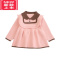 可莉允女童毛衣裙2022秋新款洋气宝宝翻领多色公主裙小香风针织套头裙衫