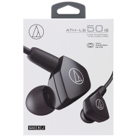 Audio Technica/铁三角 ATH-LS50iS 蓝色 双动圈手机带线控入耳式耳机