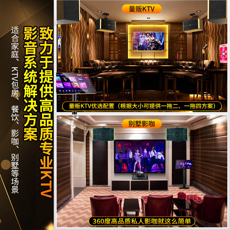 山水(SANSUI) PK-10家庭家用ktv音响套装 大功率音箱 PK10十喇叭音响+功放+话筒高清大图