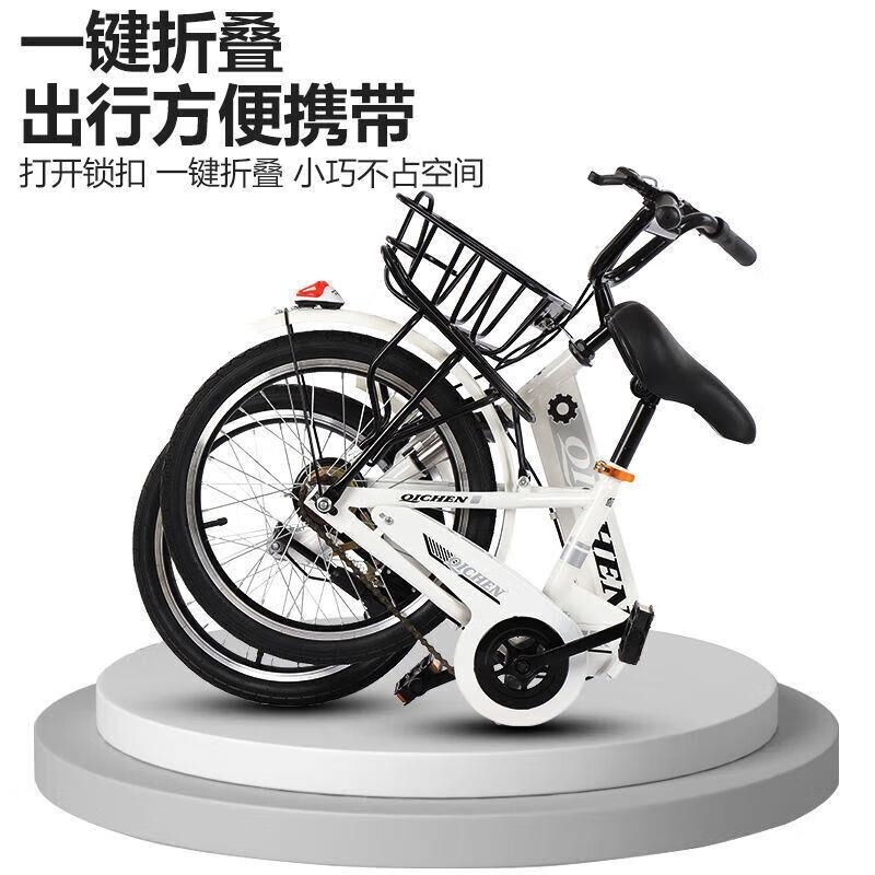 新款减震折叠儿童自行车超轻便携脚踏车18 20 22寸高清大图