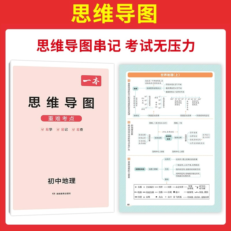 小升初/初中3年拍>[语数英物化政史地生]9本全套 初中通用 [正版]一本小四门初中知识大盘点必背知识点人教版政治历史地高清大图