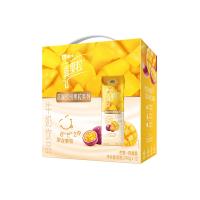 蒙牛真果粒牛奶饮品配制型含乳饮料芒果百香果口味康美笑脸包240g×12包