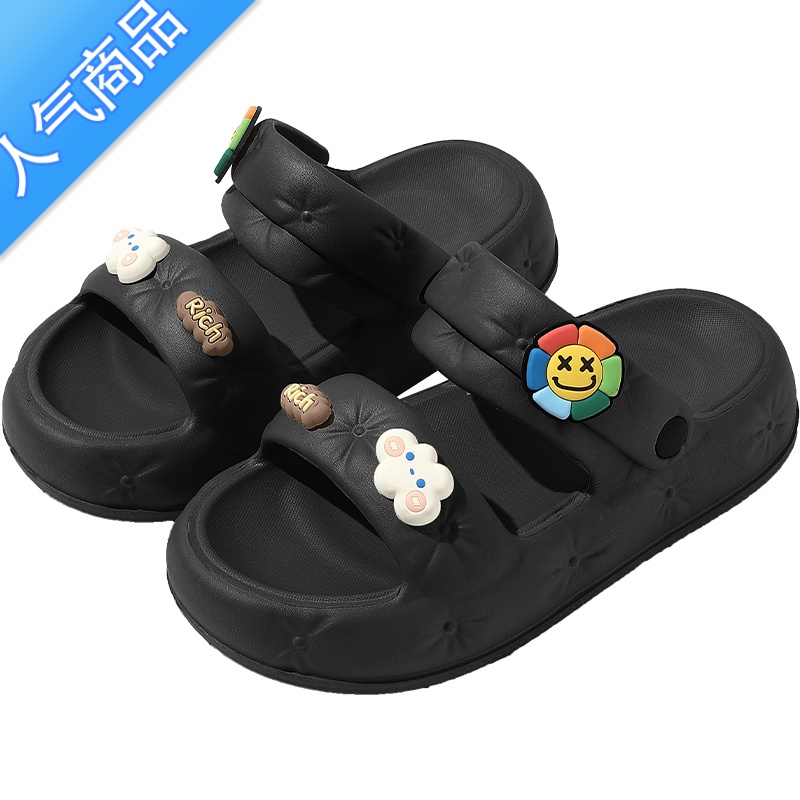 SUNTEK踩屎感拖鞋女士夏季外穿防滑网红2023年新款沙滩厚底两穿凉鞋女款高清大图