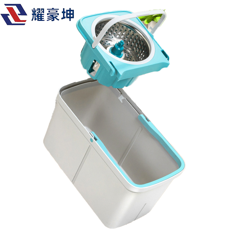 耀豪坤 双驱动旋转拖把 拖把桶 +2个拖把头YHT25/个高清大图