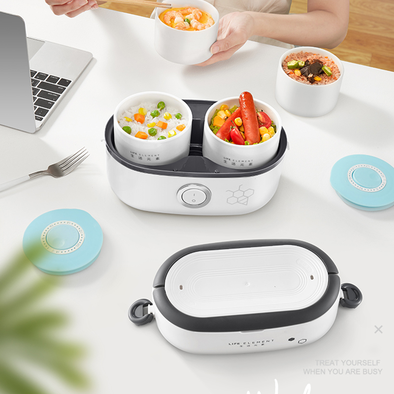 生活元素电热饭盒1L轻音降噪手提便携DFH-F1517(包装随机)高清大图