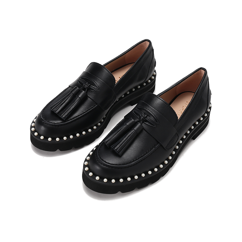 斯图尔特韦茨曼stuartweitzman女士牛皮厚底单鞋平底鞋乐福鞋milalift