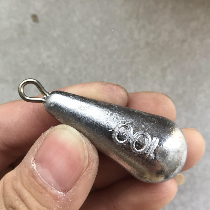 古达铅坠水滴铅坠带环铅坠通心坠海竿抛竿远投钓鱼铅坠防挂底串钩鱼坠