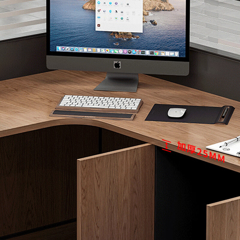 域赢屏风办公桌职员位电脑桌财务桌隔断卡座含折叠午休床干字型6人位高清大图