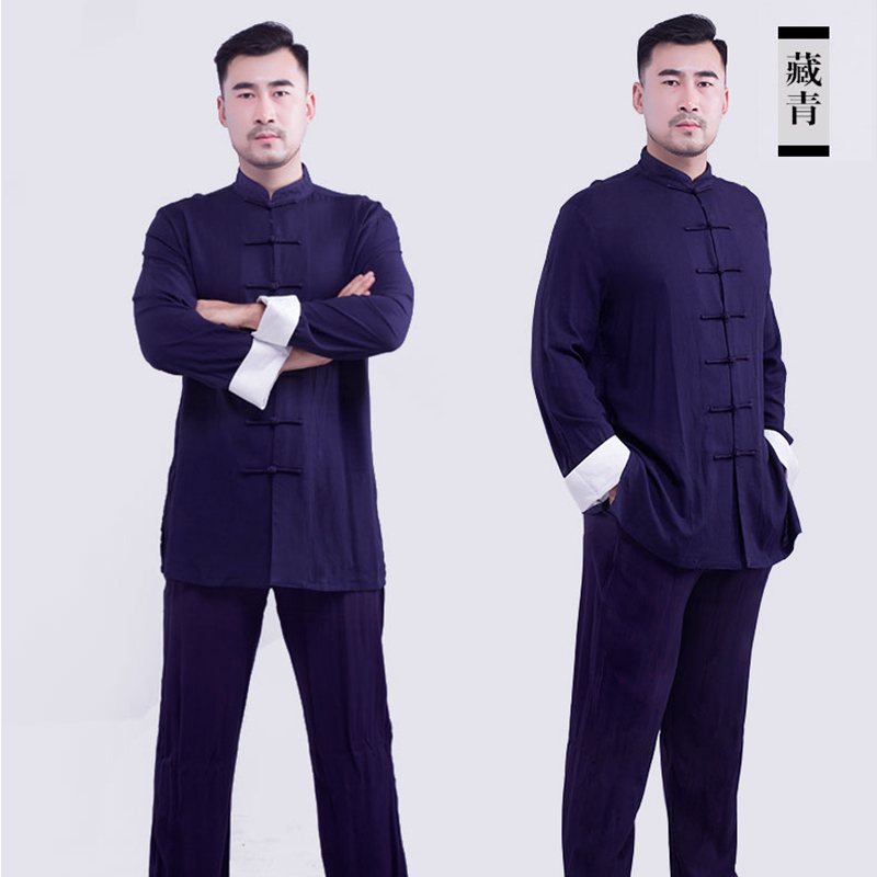 太极服男春秋季武术表演服太极拳练功服中式练功服男中国风武印象