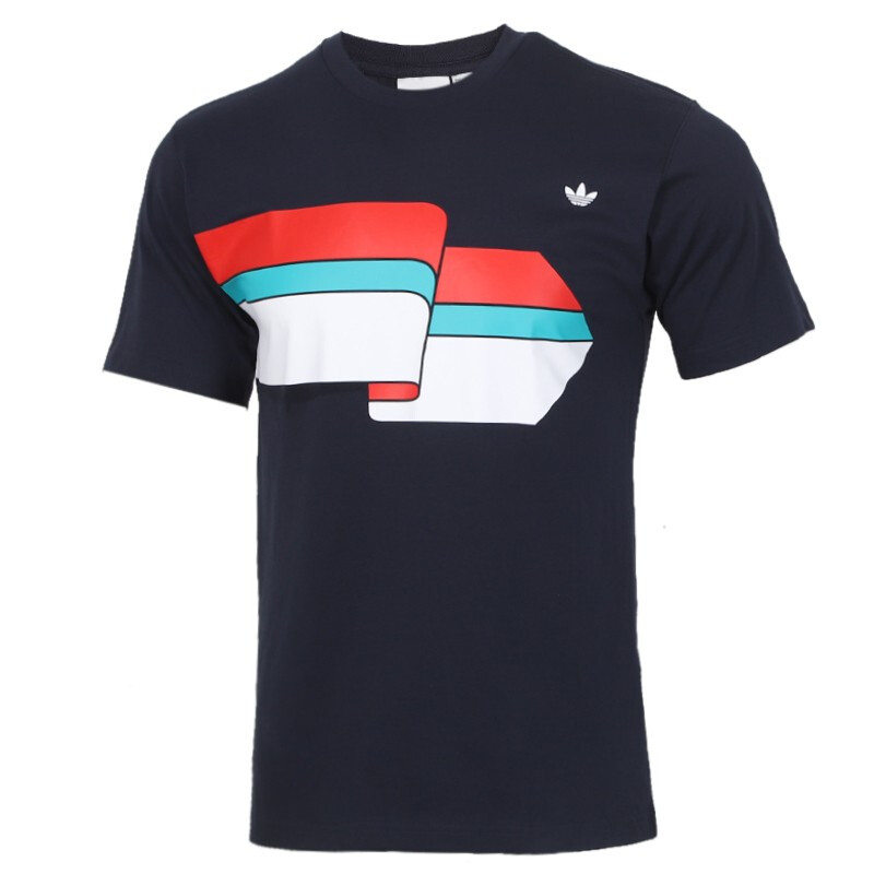 adidas阿迪达斯三叶草男装 2020夏季新品运动服跑步训练健身棉质休闲圆领短袖T恤FM1548/FM1531 D高清大图