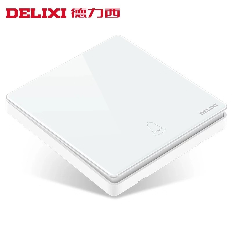 德力西 一位门铃开关 CD217-HA86大板白色