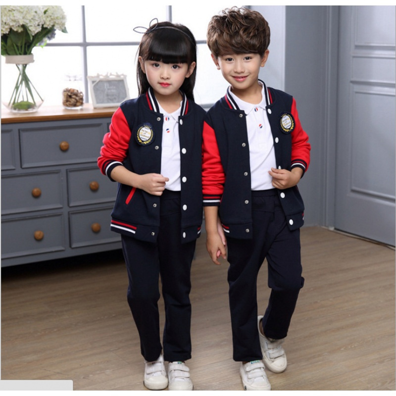 幼儿园园服春秋校服小学生纯棉儿童班服英伦棒球服男女童运动套装