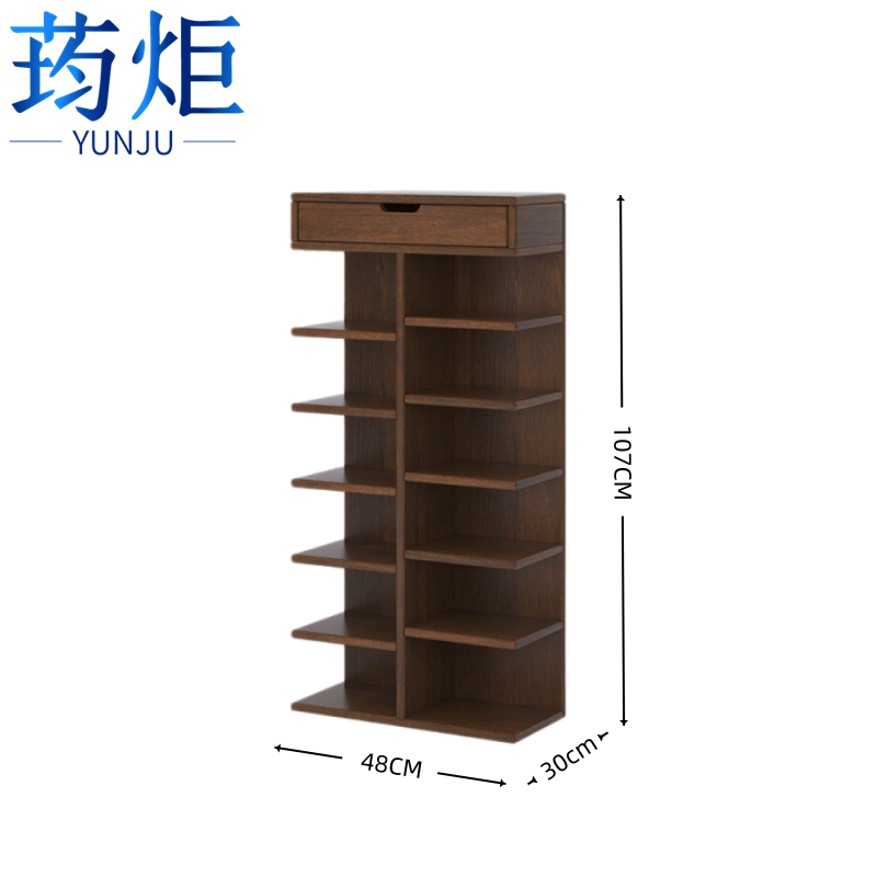 荺炬 鞋架胡桃色107CM 个