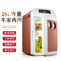 闪电客车载冰箱小型车家两用12V-24V专用汽车大货车冷藏箱恒温箱
