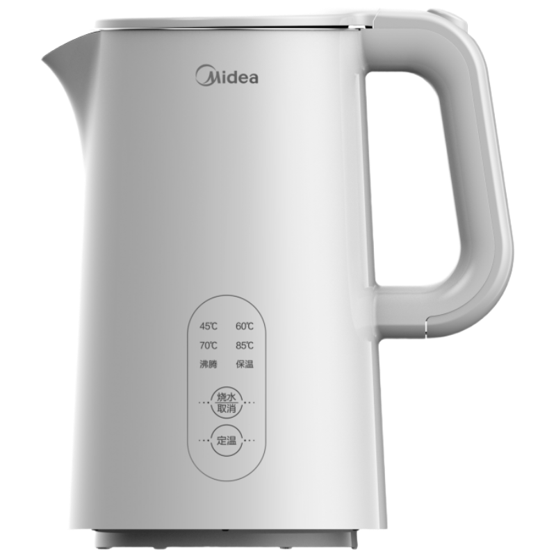 美的(Midea)电热水壶烧水壶自动断电保温一体食品304不锈钢长效保温1500W快速加热 MK-SH15X301