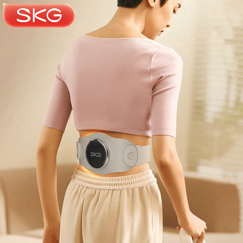 SKG腰部按摩器K3系列2代时尚款米白色