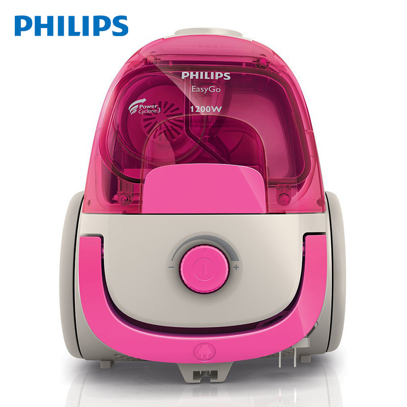 飞利浦 (Philips) 吸尘器 FC8086 1200W家用手持式静音小型迷你无尘袋去尘卧式吸尘机低噪音大吸力