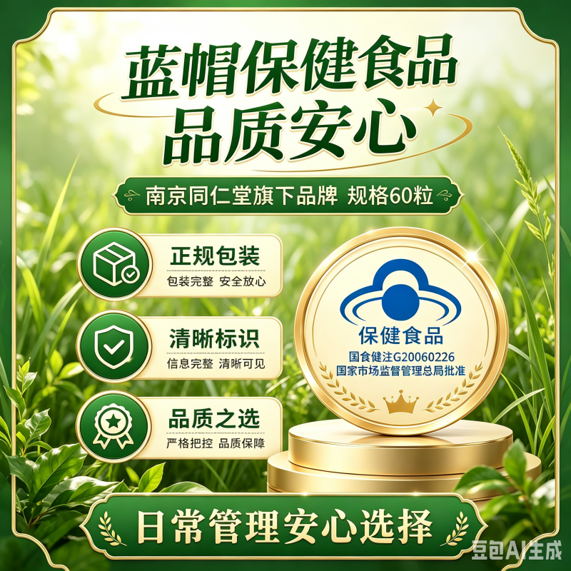 1瓶体验 同仁堂控制体脂京都安顺堂白术薏仁胶囊男女肥胖蓝帽子保健正品官方旗舰店