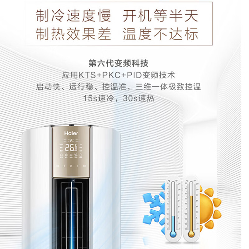 空调柜机立柜式 变频 自清洁圆柱式客厅冷暖空调KFR-72LW/28DNA81U1
